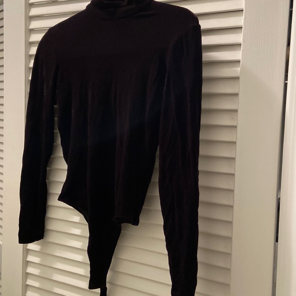 Bcbg thong bodysuit velvet